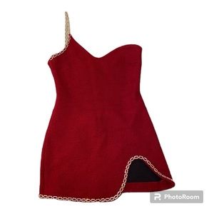 Zara red dress